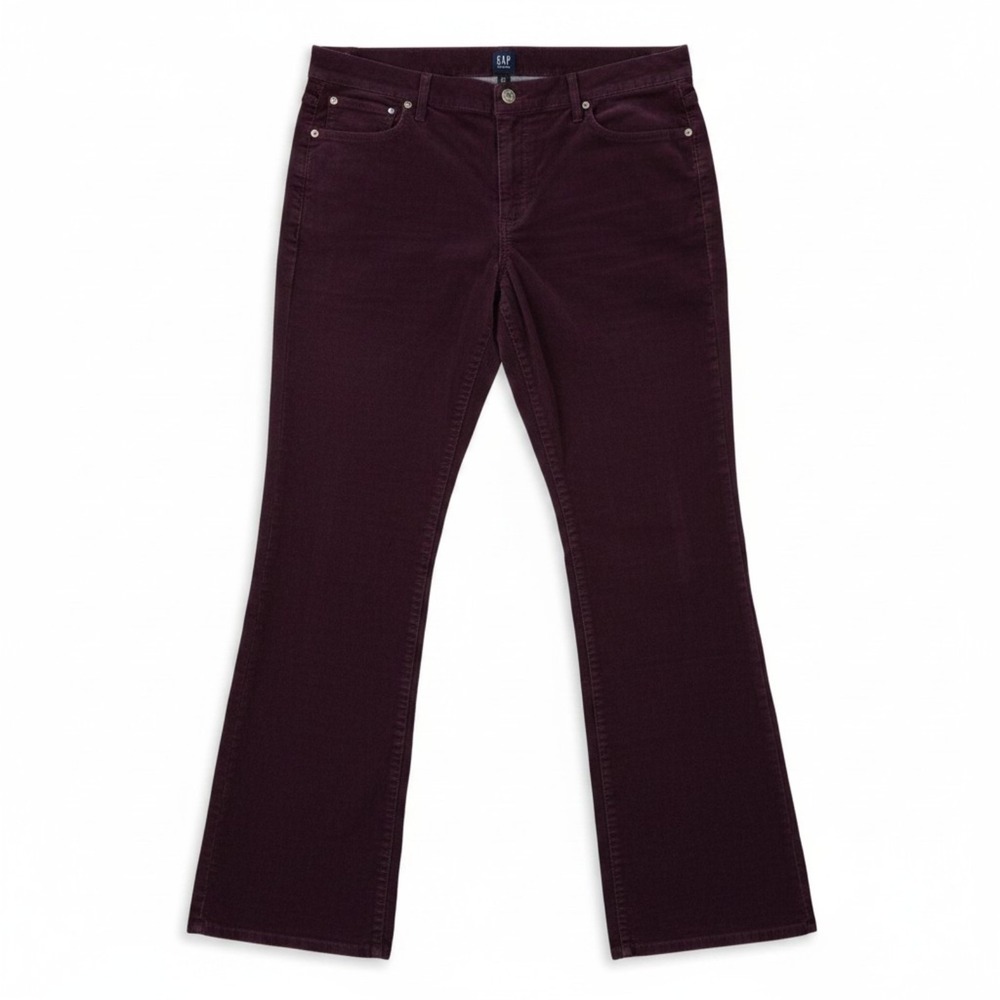 Gap Jeans Womens 33 Vampire Red Corduroy Perfect Boot Stretch Cord High Rise